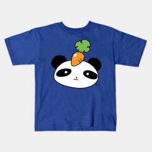 Carrot Panda Face Kids T-Shirt